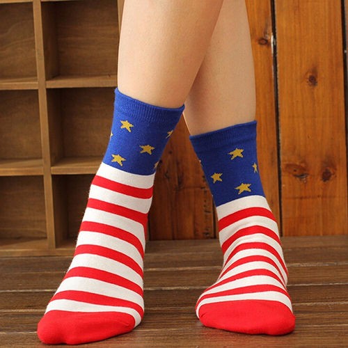 Unisex-Tube-Socks-Casual-Crew-Ankle-American-USA-Star-Flag-Stripes-Glory-Socks-940462