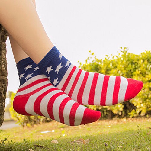 Unisex-Tube-Socks-Casual-Crew-Ankle-American-USA-Star-Flag-Stripes-Glory-Socks-940462