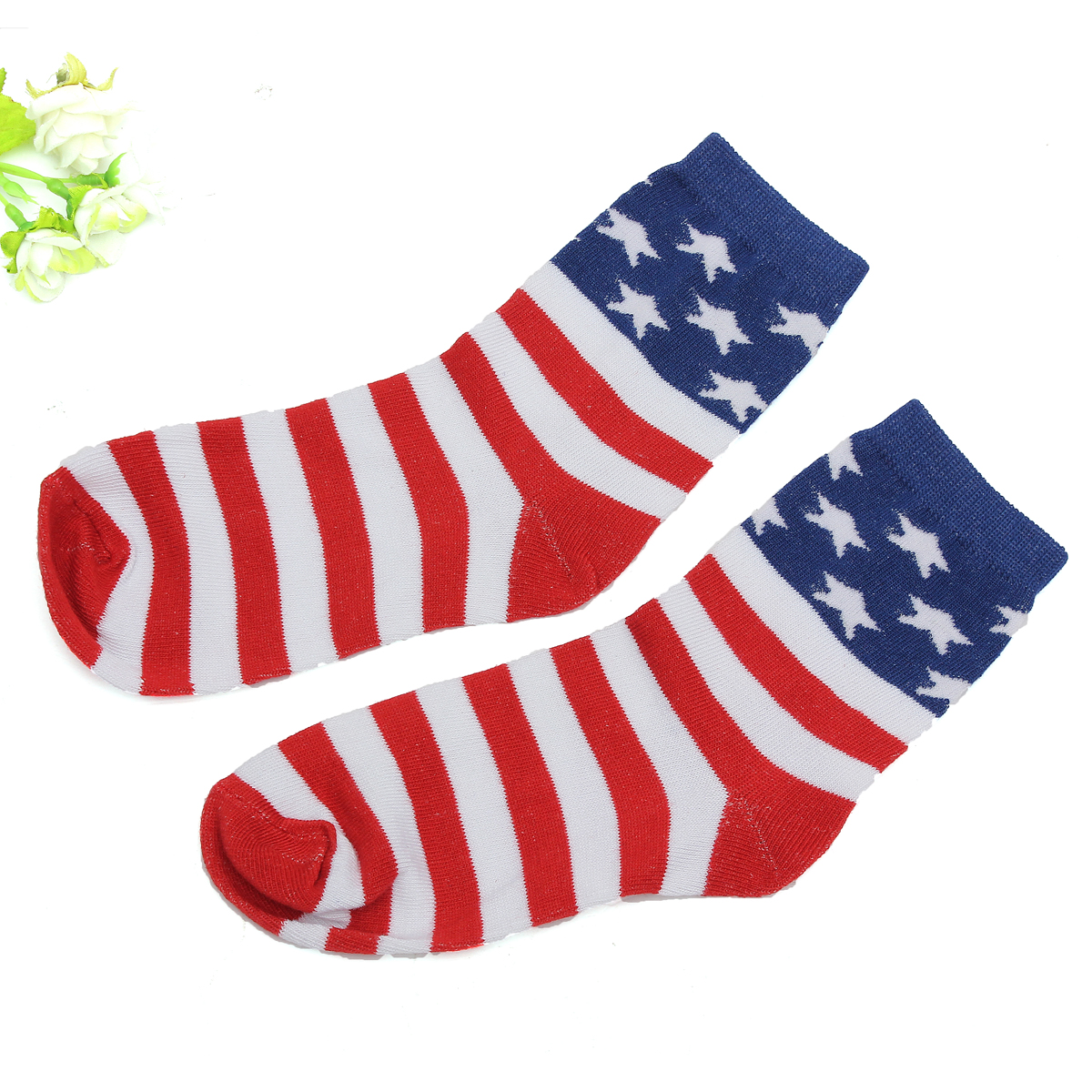 Unisex-Tube-Socks-Casual-Crew-Ankle-American-USA-Star-Flag-Stripes-Glory-Socks-940462