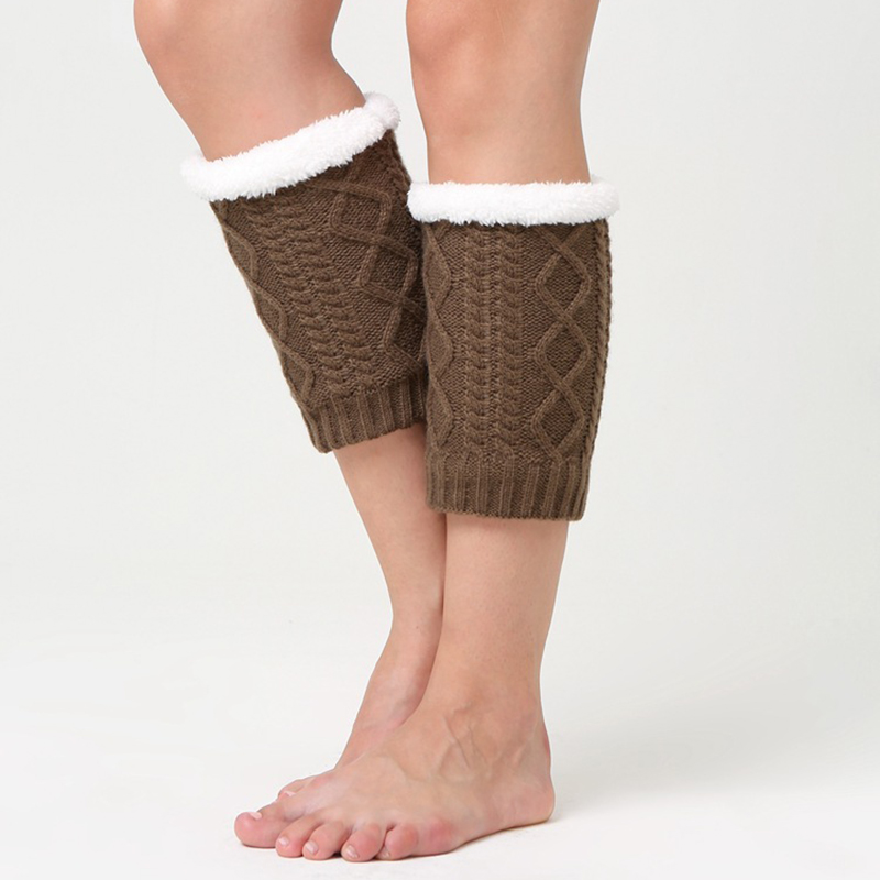 Unisex-Winter-Plus-Velvet-Knitting-Knee-Ankle-Calf-Warmer-Pads-Wool-Warm-Boots-Deco-Skirt-Tube-Socks-1377079