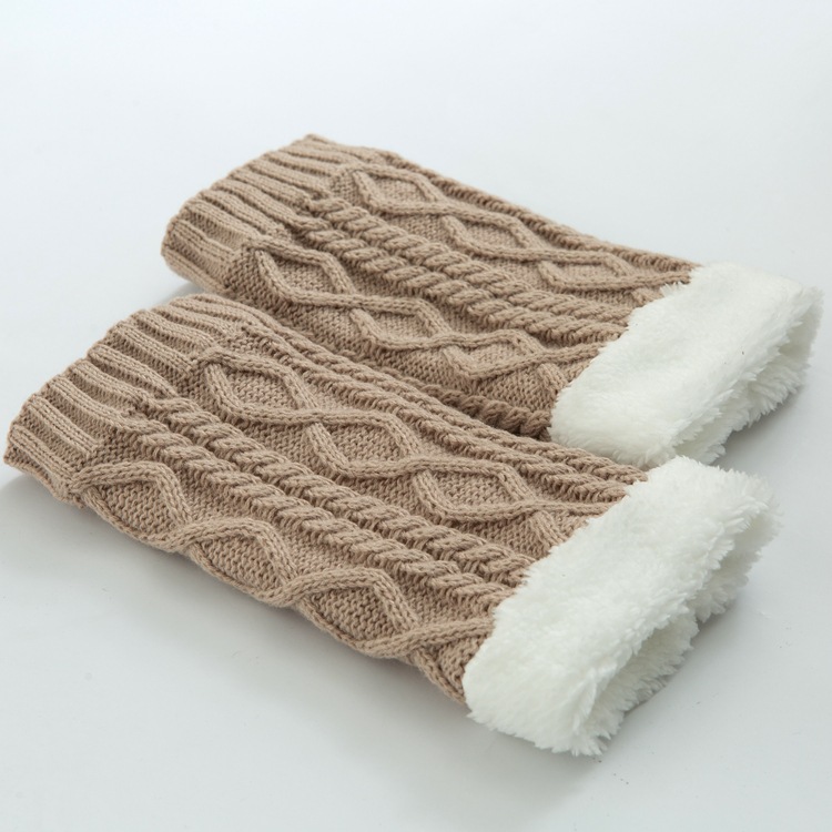 Unisex-Winter-Plus-Velvet-Knitting-Knee-Ankle-Calf-Warmer-Pads-Wool-Warm-Boots-Deco-Skirt-Tube-Socks-1377079