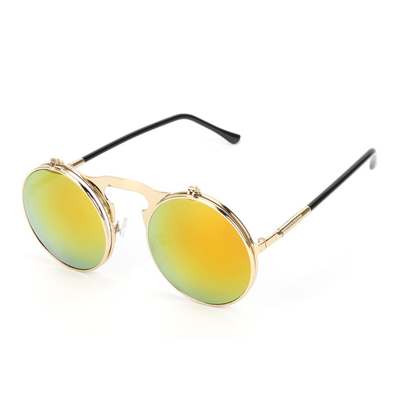 Fashion-UV400-Men-Women-Retro-Personality-Metal-Frame-Flip-Sunglasses-1360691