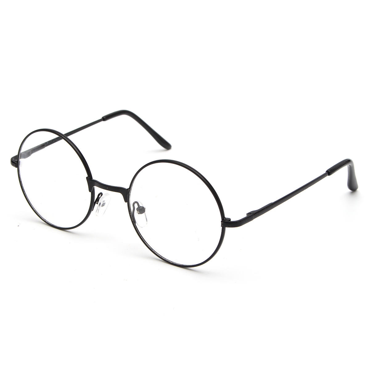 Unisex-Polycarbonate-Round-Oval-Metal-Rim-Plain-Glasses-Vintage-Eyeglasses-For-Men-Women-1063991